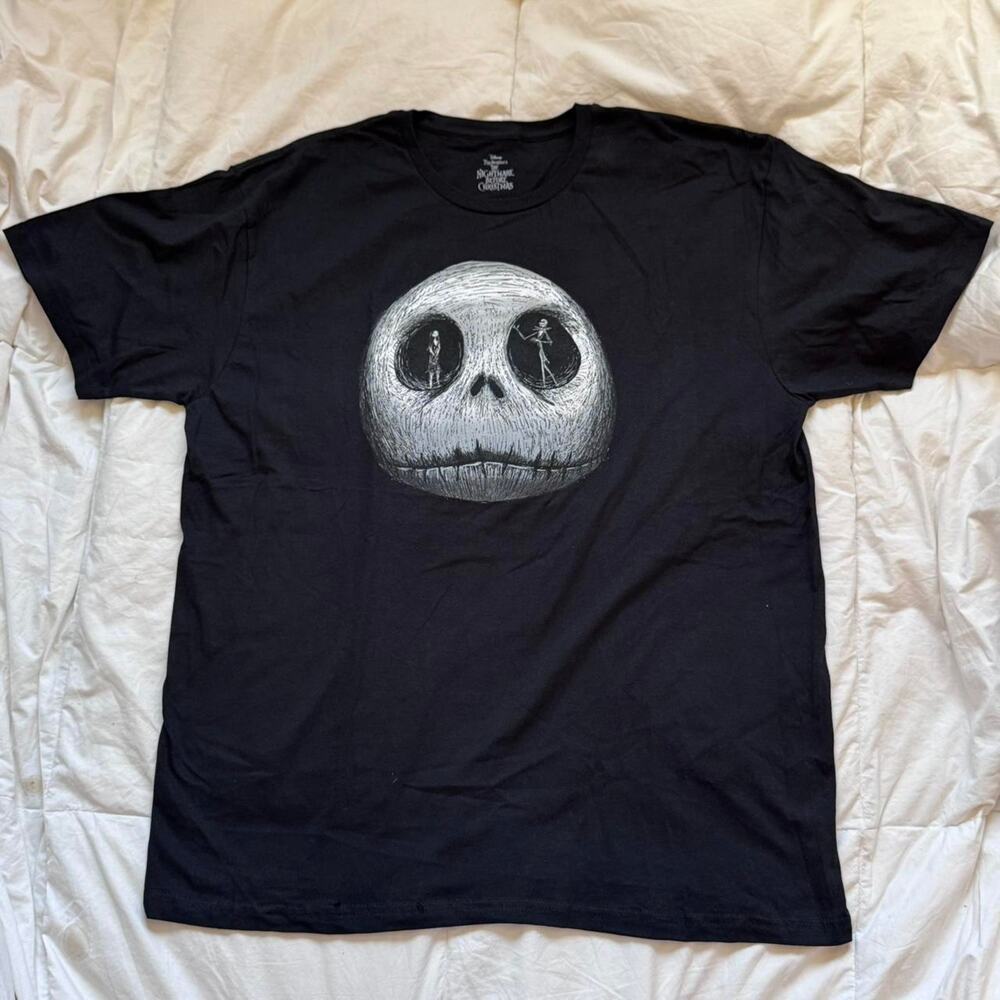 Nightmare before christmas black graphic‎ tee sz xl whimsigoth emo hot topic